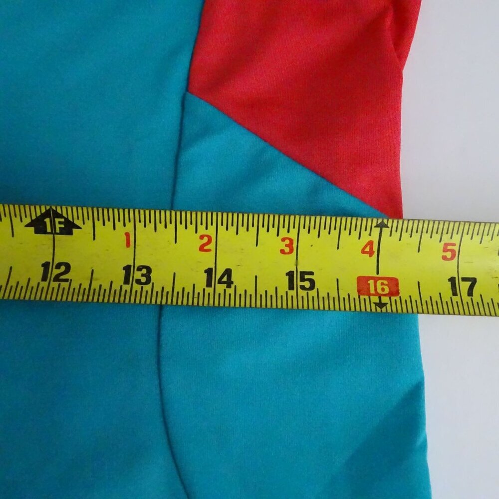 Shimano Cycling Polo Shirt Blue-Green Red Women Size S Polyester Short Sleeve - Picture 8 of 9